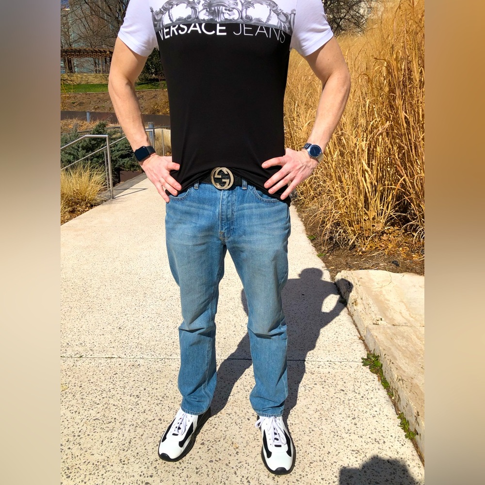 GUCCI - Signature Leather Belt - 80-32 - Picture 2 of 16